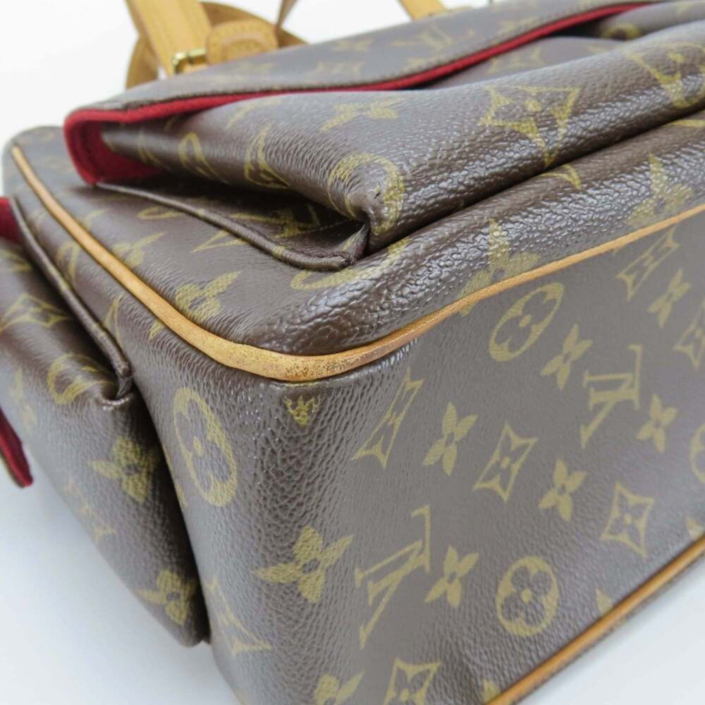 LOUIS VUITTON Authentic Brown Monogram Leather Tote Bag - Picture 8 of 16